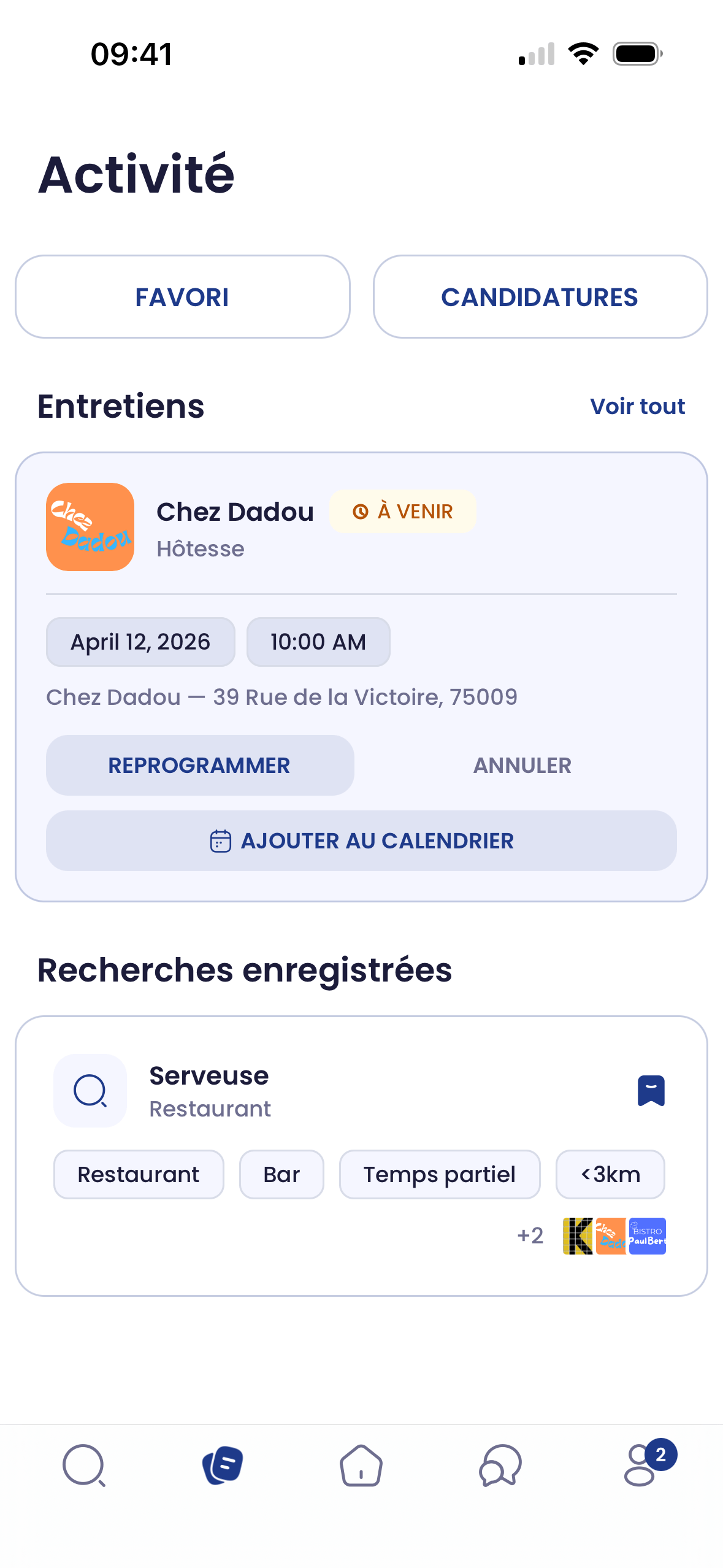 Seeker activité